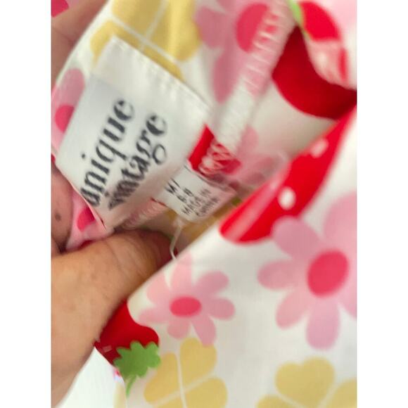 Unique Vintage 1950s Strawberry Print Swing Vintage Style Dress Sz M #73 - Picture 6 of 6